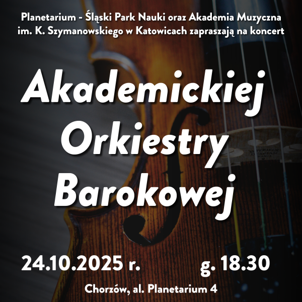 Dźwięki klasyki w Planetarium - 24.10.2025