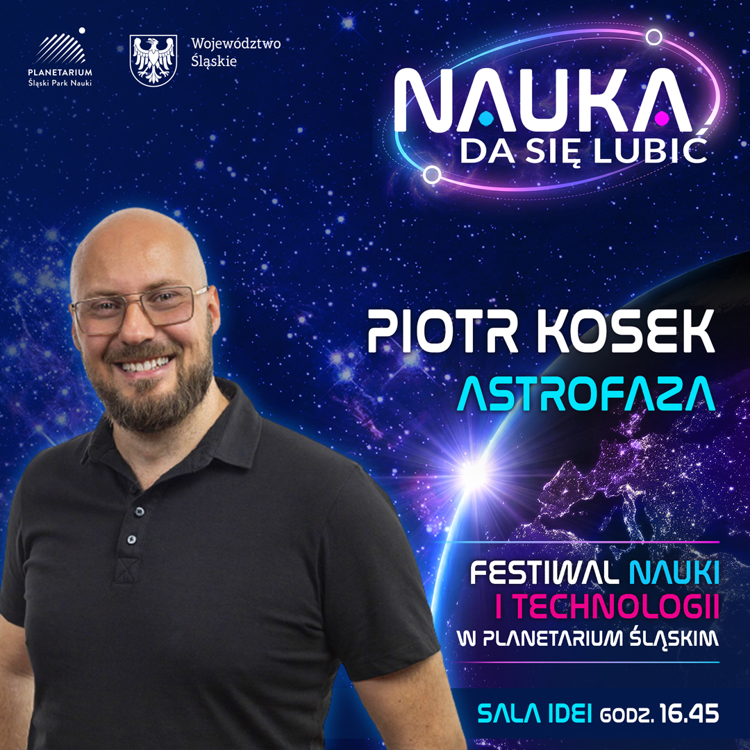 Piotr Kosek — Astrofaza — grafika festiwalowa